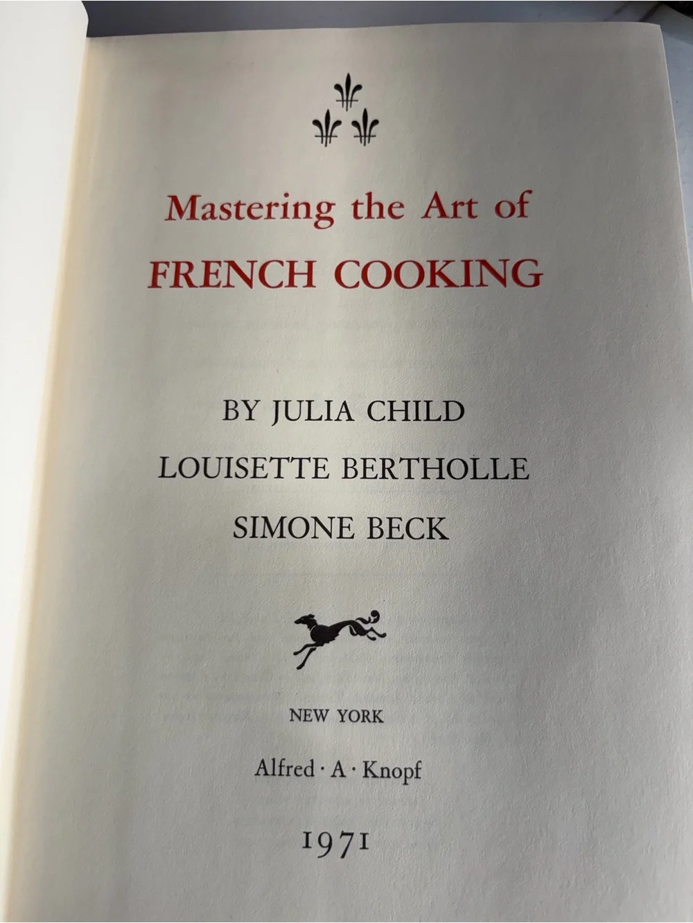 Julia Child Mastering the Art of French Cooking Vol 1 1971 21st Printing HC DJ
